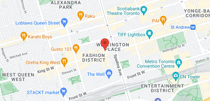 map of #809 -478 KING ST W